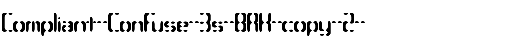 Compliant Confuse 3s BRK Normal.ttf