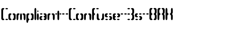 Compliant Confuse 3s BRK Normal.ttf