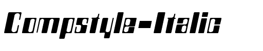 Compstyle Italic.ttf