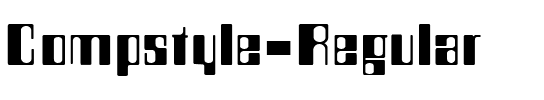 Compstyle Normal.ttf