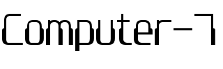 Computer 7 Normal.ttf