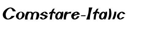 Comstare Italic.ttf