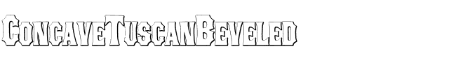 ConcaveTuscan Beveled Regular.otf