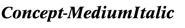 Concept MediumItalic.ttf