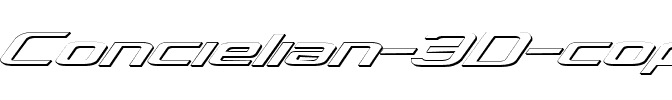 Concielian 3D 3D.ttf