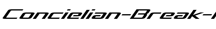 Concielian Break Italic Italic.ttf