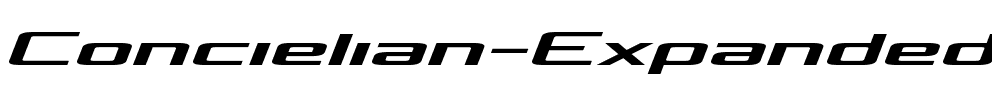 Concielian Expanded Semi-Italic Expanded Semi-Italic.ttf