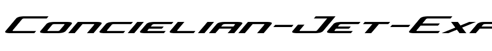 Concielian Jet Expanded Italic Expanded Italic.ttf