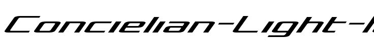 Concielian Light Italic Light Italic.ttf