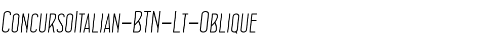 ConcursoItalian BTN Lt Oblique.ttf