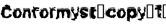 Conformyst Regular.ttf