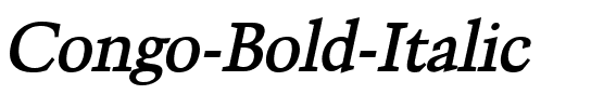 Congo Bold Italic.ttf