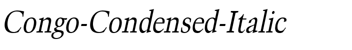 Congo-Condensed Italic.ttf