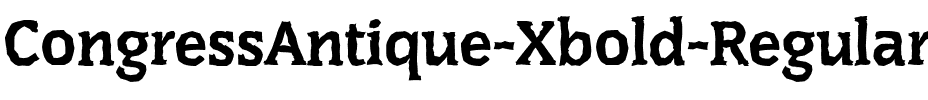 CongressAntique-Xbold Regular.ttf