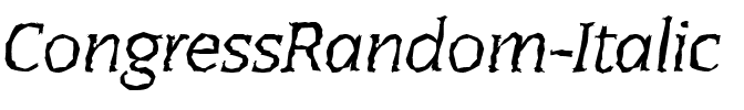 CongressRandom Italic.ttf