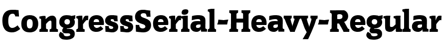 CongressSerial-Heavy Regular.ttf