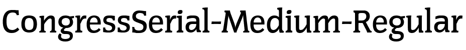 CongressSerial-Medium Regular.ttf