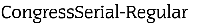 CongressSerial Regular.ttf