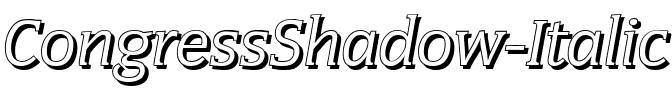 CongressShadow Italic.ttf
