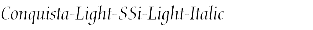 Conquista Light SSi Light Italic.ttf