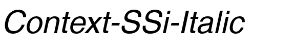 Context SSi Italic.ttf