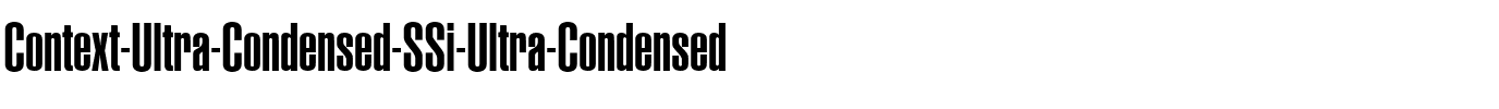 Context Ultra Condensed SSi Ultra Condensed.ttf