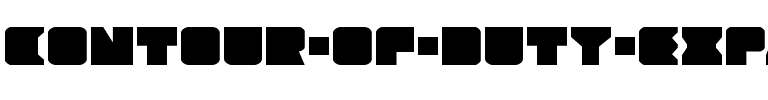 Contour of Duty Expanded Expanded.ttf