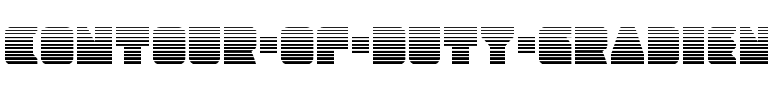 Contour of Duty Gradient Regular.ttf