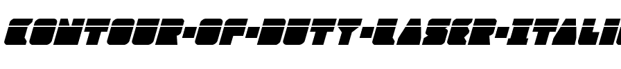 Contour of Duty Laser Italic Italic.ttf