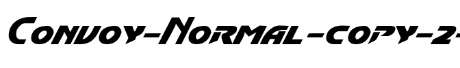 Convoy  Normal.ttf