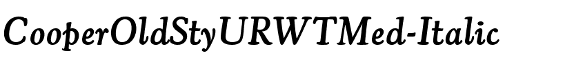 CooperOldStyURWTMed Italic.ttf