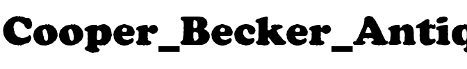 Cooper Becker Antique Regular.ttf