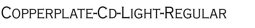 Copperplate-Cd-Light Regular.ttf