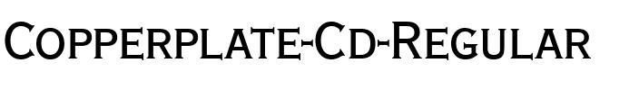 Copperplate-Cd Regular.ttf