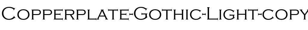 Copperplate Gothic Light Normal.ttf