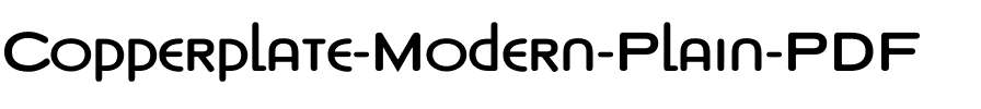 Copperplate Modern Plain Regular.ttf