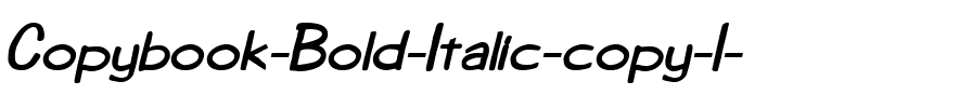 Copybook Bold Italic.ttf