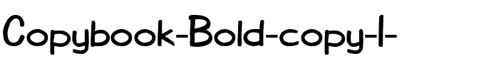 Copybook Bold.ttf