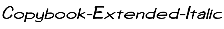 Copybook-Extended  Italic.ttf