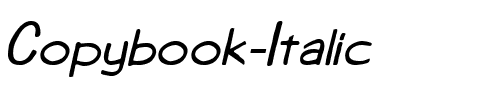 Copybook  Italic.ttf