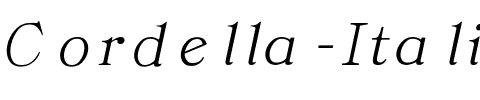 Cordella-Italic Regular.ttf
