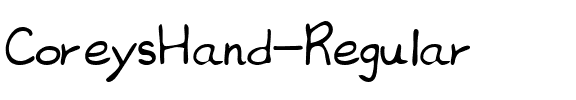 CoreysHand Regular.ttf