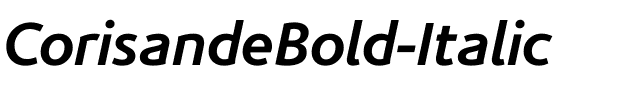 CorisandeBold Italic Regular.ttf