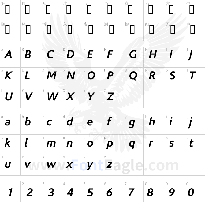 CorisandeBold-Italic