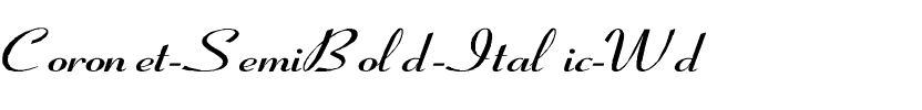 Coronet-SemiBold-Italic Wd Regular.ttf