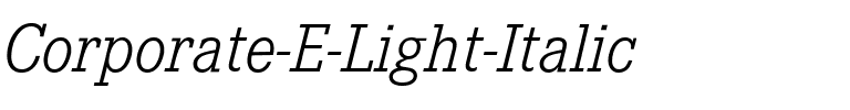 Corporate E BQ Italic.ttf