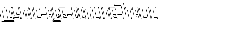 Cosmic Age Outline Italic.ttf