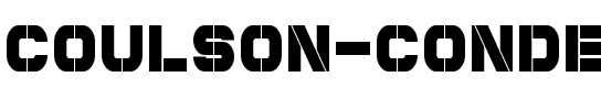 Coulson Condensed Regular.otf