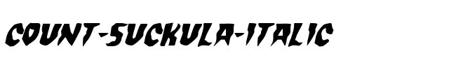 Count Suckula Italic Italic.ttf