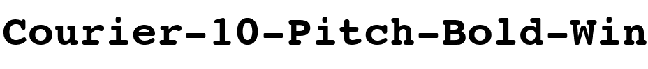 Courier10 Win95BT Bold.ttf